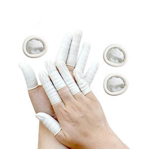 Esd Antistatisch Versus Handschoenen Groot Formaat Blauw Flossen Latex Vingerbedjes - Product Image 4