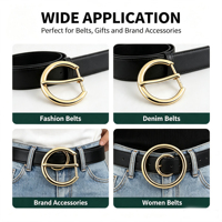 Boucle de ceinture torsadée personnalisée plaquée or 30 mm en alliage de zinc, boucle à ardillon de haute qualité, boucle de mode pour homme, OEM