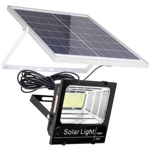 Solar <b>LED</b> Flood <b>Light</b> 150W IP67 Waterproof Outdoor Garden Wall Mount <b>Light</b> <b>Sensor</b> Daylight Color - Product Image 1