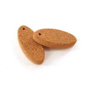 Llaveros de madera de corcho, llavero de Metal con logotipo personalizado, llavero de madera respetuoso con el medio ambiente - Product Image 3