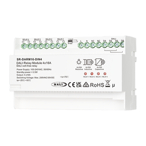 Modulo relè DIN Rail DALI-2 a 4 canali per ingegneri edili intelligenti - Controllo integrato di carichi DALI e non DALI - Vendita all'ingrosso direttamente dalla fabbrica - Product Image 5