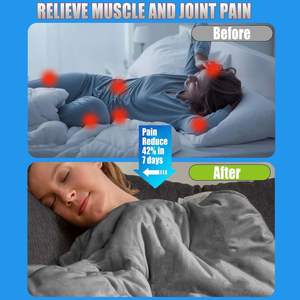 Yüksek kalite elektromanyetik girişim azaltır ve uyku kalitesi flanel topraklama battaniye artırır - Product Image 5