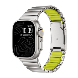 Correa de Silicona y Titanio para Apple Watch Ultra 3/2/1 49mm 46mm 45mm 44mm con Botón de Seguridad para <span class=keywords><strong>IWatch</strong></span> 11 10 9 8 7 6 5 SE 3 - Product Image 3