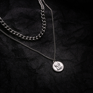 Hip Hop Necklace Jewelry Men <strong>Plug</strong> Gold African Mens Stainless Steel Hip Hop Necklace with Moissanite Custom Necklace Hip Hop - Product Image 4