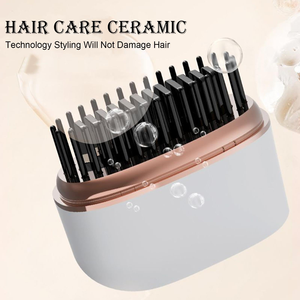 Pettine Elettrico Portatile Wireless in Plastica per Capelli Lisci e Ricci, Mini, da Viaggio, Ricaricabile, Multifunzione per Uso Domestico - Vendita all'Ingrosso - Product Image 4