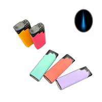 Briquet à gaz transparent coupe-vent 2024, cigarette électronique, EN13869 Europe