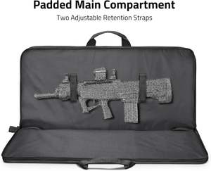 Spoir yumuşak tüfek kılıfı kilitlenebilir fermuar taktik silah çantası açık avcılık çekim durumda özel amaçlı çanta kılıf - Product Image 3