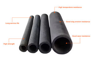 Feuerfestes Silizium karbid rohr <span class=keywords><strong>Sic</strong></span> Ofen Möbel rohr Hochtemperatur-Keramik rohr für Ofen und Wärme system - Product Image 2