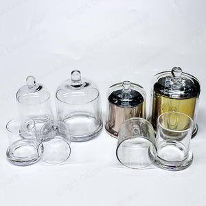 Lọ đựng nến hình chuông thủy tinh bóng, kiểu dáng tròn, dùng làm nến thủ công - Product Image 6