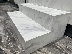 Carrelage en dalle <span class=keywords><strong>de</strong></span> marbre porcelaine pour <span class=keywords><strong>crédence</strong></span> <span class=keywords><strong>de</strong></span> cuisine, carrelage mural en pierre frittée, carrelage mural métro en onyx blanc pour salle <span class=keywords><strong>de</strong></span> bain et salon - Product Image 4