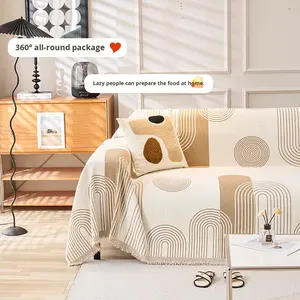 <span class=keywords><strong>Housse</strong></span> <span class=keywords><strong>de</strong></span> canapé moderne, minimaliste, géométrique, commerce transfrontalier, couverture <span class=keywords><strong>de</strong></span> qualité supérieure en chenille pour canapés - Product Image 3