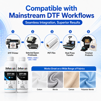 Encre DTF 1000ml à base d'eau, pigmentée blanche pour impression par transfert, compatible XP600/I3200, haute opacité, circulation fluide