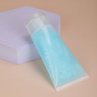 100ml 120ml 150ml 200ml Bouteilles rondes vides rechargeables en plastique souple cosmétique à presser