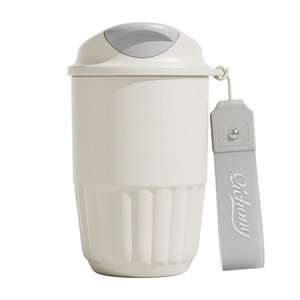 Taza de Café Aislada al Vacío de Acero Inoxidable, Portátil, para Exteriores, con Revestimiento Interior de Cerámica, Mantiene las Bebidas Frías, Diseño Moderno y Minimalista, Ideal para Regalo - Product Image 5