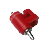 Nouveau Distributeur d'Eau Automatique CD-X005 à Bille en Plastique Type Carte avec Robinet à Bille à Tête Rouge Économiseur d'Eau pour Poulets et Animaux de Ferme