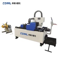 Machine de découpe laser à fibre automatique CORAL CRL-1070A-JL400 2000W pour le traitement des tôles d'acier en rouleau