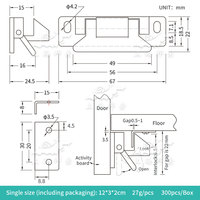 BSS320-1 RV Camper Accessoires Nouveaux loquets de porte externes et serrure de tiroir pour caravanes et camping-cars