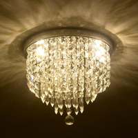 Lustre led en forme de boule de cristal, luminaire décoratif d'intérieur, couleur chromé, design moderne, éclairage d'intérieur, luminaire décoratif de plafond, 1 unité