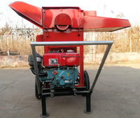 Machine à battre le riz, le blé et les céréales, petite machine à moteur électrique ou diesel, mini batteuse à riz pour ferme de riz, décortiqueuse