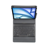 Étui pour clavier de tablette universel 7-12,9 pouces, clavier Bluetooth et pavé tactile, housse de support en cuir PU pour iPad Android Windows, HL109