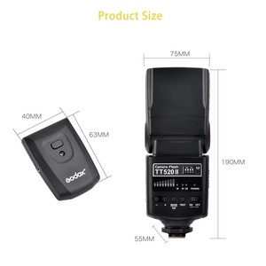 Flash Photo Godox TT520II avec Signal Sans Fil 433 MHz Intégré pour Appareils Photo Reflex Numériques Canon, Nikon, Pentax, Sony, Fuji, Olympus - Product Image 5