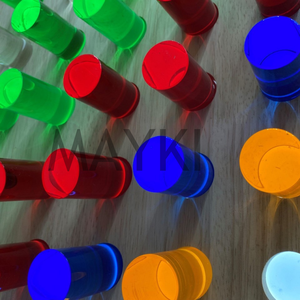 طاولة إضاءة تعليمية للتحفيز البصري تعمل باللمس ، طاولة إضاءة حسية متغيرة اللون مع أرجل للعب الحسي - Product Image 4