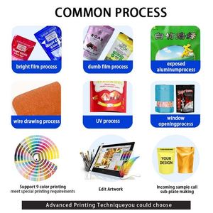 Custom Logo Food Grade Plastic Packaging PET/BOPP Heat-Sealed Back Middle for Chips Laminated Popcorn Snack <b>Bags</b> for Pet Food - Product Image 6