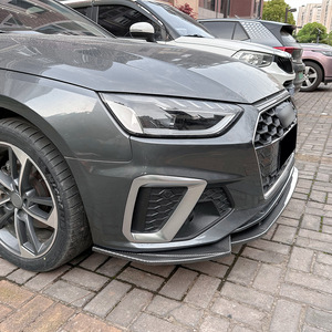 ลิ้นกันชนหน้า Amp-Z สำหรับ Audi A4 S4 B9.5 Sline 2020+ สีดำเงา ชุดแต่งตัวถังรถยนต์ - Product Image 3