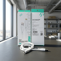 Cable TPE de carga rápida USB a L de 6A, blindaje trenzado, cargador de teléfono móvil, Cable de datos, función de seguridad, precio de fábrica para ordenador