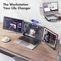 Écran portable S2 1080P 14 pouces FHD, extension d'écran pour ordinateur portable, triple moniteur, interface USB-C pour Mac, Win, Chrome, PS5