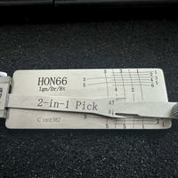 HON66 LISHI Outil de décodage et de crochetage 2-en-1 argenté pour CRV Fit Accord - Ouvre les serrures de portes de voiture, utilisé par les serruriers