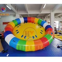 Amusant Volant Disco Bateau Gonflable Eau Jouets Spinning UFO Tube Remorquable Amusant Installation D'eau Gonflable