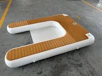 Ponton flottant Drop Stitch, quai pour jet ski, île gonflable pour yacht, quai en C