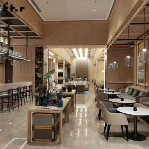 Tùy Chỉnh Khách Sạn Tự Chọn Nhà Hàng Đồ Nội Thất Bàn Ghế Gian Hàng Chỗ Ngồi Bộ Thực Phẩm Thanh Gỗ Gian Hàng Ghế Sofa Ghế Phật Sơn - Product Image 6