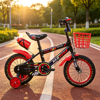 Vélo pour enfants à double frein, cadre en acier, pour la conduite en extérieur, vélo à pédales pour tout-petits, roues d'apprentissage amovibles, vélo sécurisé pour les débutants