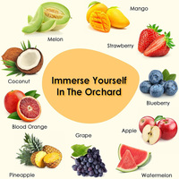 Ensemble d'huiles parfumées aux fruits, 10 flacons de 5 ml, huiles essentielles aux senteurs fruitées pour la fabrication de bougies, de savons, de diffuseurs, d'aromathérapie et pour les marques privées