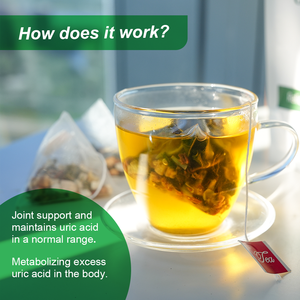 Chinaherbs No-Gmo Ácido úrico sin cafeína Ayuda a aliviar el dolor Té de equilibrio de ácido úrico en sangre - Product Image 4