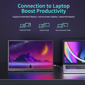 จอภาพพกพาขนาด 14.1 นิ้ว พร้อมขอบจอบางเฉียบ แบบ IPS พอร์ต Type C สำหรับธุรกิจ - Product Image 3