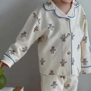 OEM/ODM 2026 pigiama per bambini in cotone nuovo Set di abbigliamento per bambini Set di 2 pezzi Set di vestiti per tutte le stagioni per bambini - Product Image 3