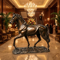 Figurine de cheval en bronze artisanale - Taille personnalisable, patine et socle gravé, sculpture en bronze