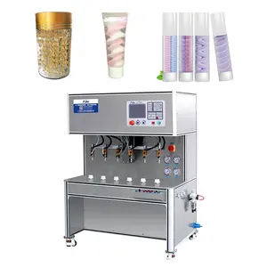 Fully automatic pearl pattern gel filling machine for cosmetic cream facial cleaner foundation