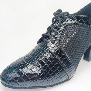 Nuove Scarpe da Ballo Latino <span class=keywords><strong>in</strong></span> PU e Rete per Donna, <span class=keywords><strong>Tacco</strong></span> Alto 7,5 cm, Scarpe da Ballo da Sala <span class=keywords><strong>con</strong></span> Suola Morbida, Scarpe da Danza Moderna per Ragazze - Product Image 2