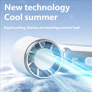 Factory Wholesale Summer Ice <b>Cooling</b> Handheld Mini Fan Superconducting Cold Compress Portable Pocket Fan - Product Image 3