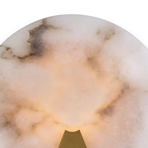 Design nordique moderne, abat-jour en pierre d'albâtre, applique murale ronde <span class=keywords><strong>pour</strong></span> couloir, <span class=keywords><strong>chambre</strong></span> à <span class=keywords><strong>coucher</strong></span>, luminaires montés en Surface - Product Image 4