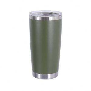 Vaso Térmico para Acampar al Aire Libre, 20 oz, Acero Inoxidable, Aislado de Doble Pared, para Senderismo, Pesca, Viajes, ASM25 - Product Image 1
