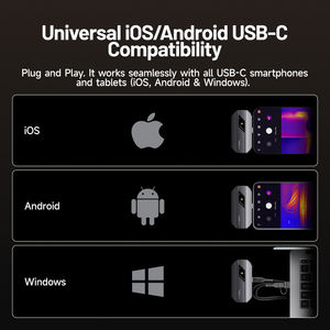 Tc002c जोड़ी 256x192 रिज़ॉल्यूशन के साथ Tc002c जोड़ी x रिज़ॉल्यूशन थर्मल स्पष्टता थर्मल कैमरा - Product Image 2