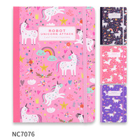 Carnet de notes scolaire portable A7 pour enfants, design mignon de dessin animé, couverture en papier, cadeau