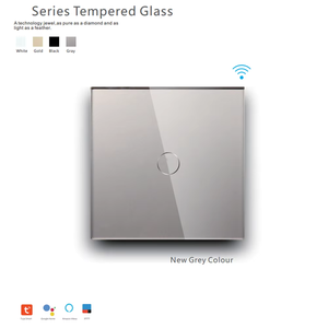 Interruptor de luz de materia estándar de la UE del Reino Unido WiFi pared táctil inteligente 1 2 3 Gang 240V Alexa Control remoto Homekit Matter interruptores - Product Image 4