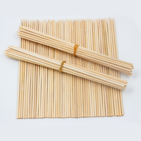 Brochettes de barbecue en bois de bambou plat, prix Direct usine