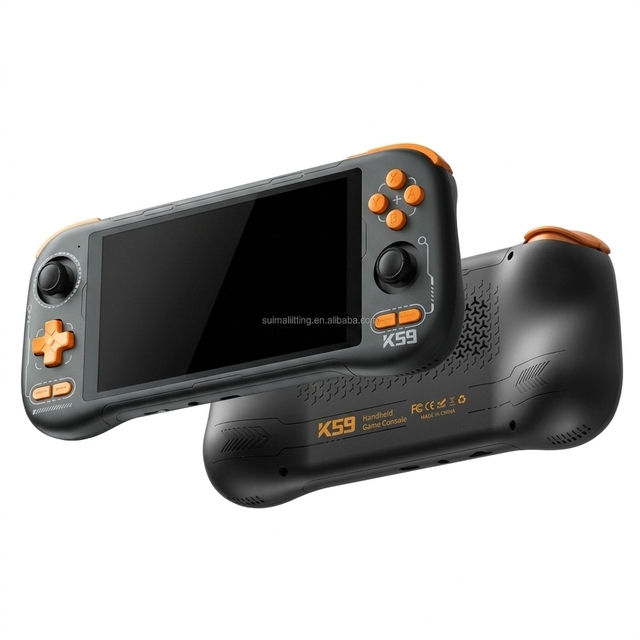 K59 Handheld Game Consoles 5.5 Inch LCD Touch Screen Android 14 Retro Video Game Player Intelligent 5000mAh Support PS2